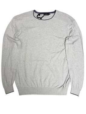 RODD & GUNN Sweater Cotton Luxury Casual Knit Heather Gray Long Sleeve Mens 2XL
